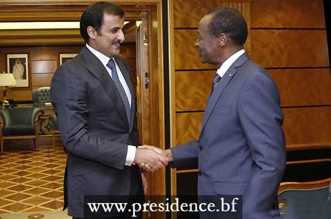 Le Président COMPAORE en visite d’amitié et de travail au Qatar