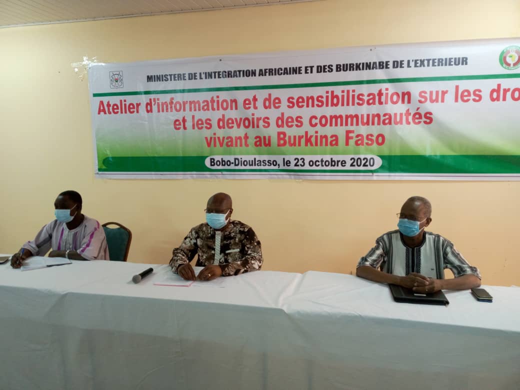 Bobo-Dioulasso : Le ministre de l’Intégration africaine à l’écoute des communautés vivant au Burkina Faso