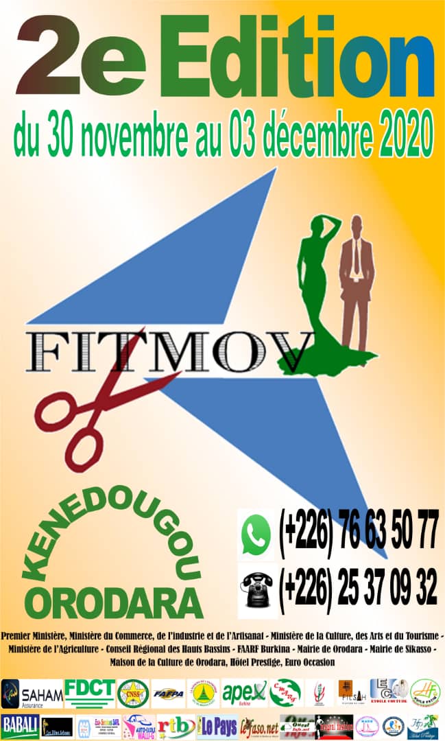 2e édition du FITMOV du 30 novembre au 03 décembre 2020 à Orodara
