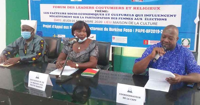 Élections 2020 au Burkina : Les chefs coutumiers et religieux appelés à faciliter la participation des femmes 