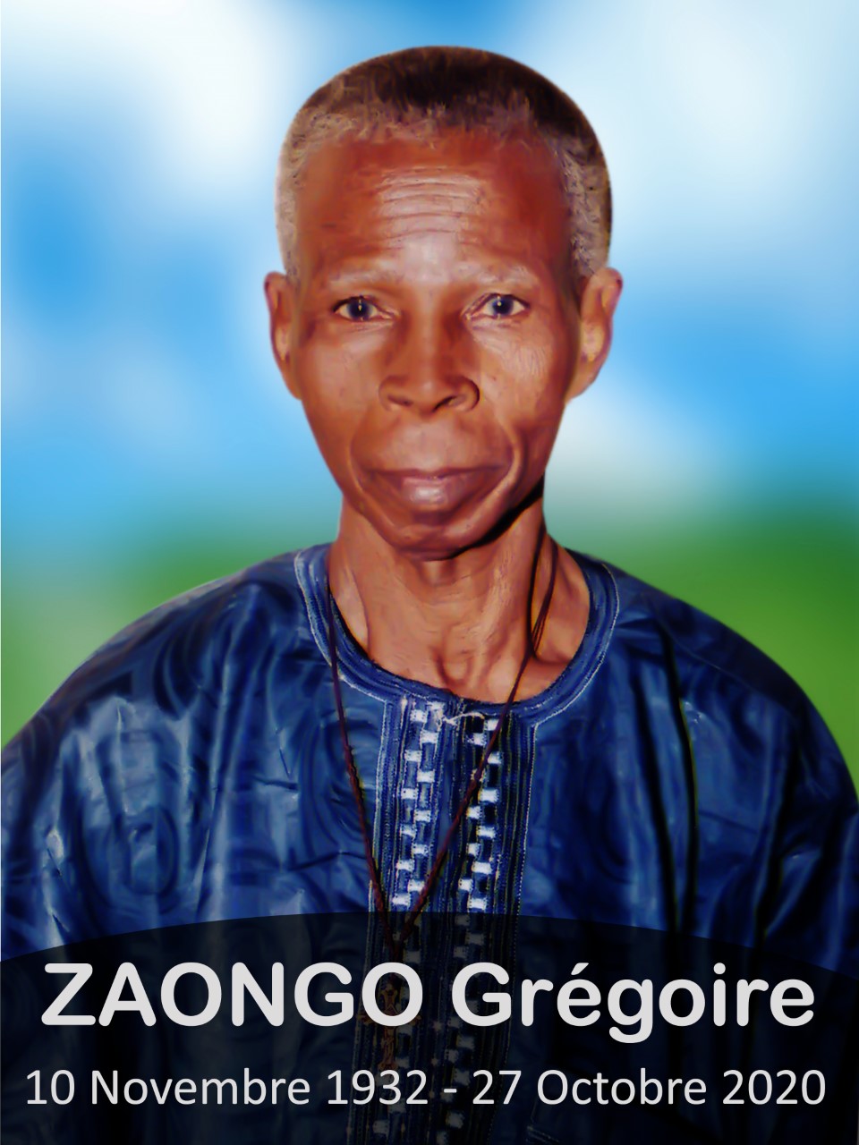 Décès de Grégoire ZAONGO : Remerciements et faire part 