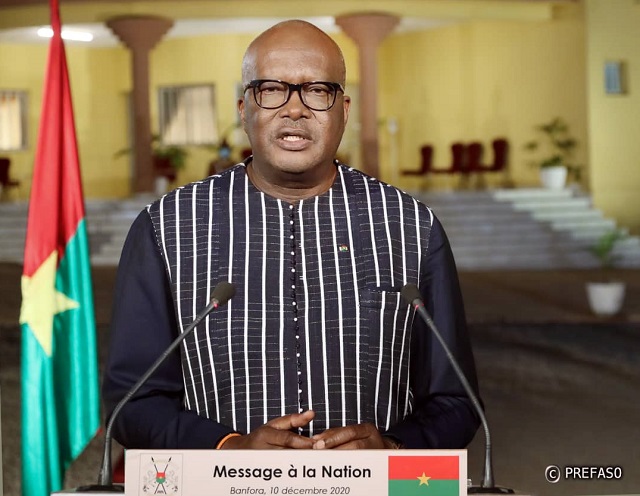 11-Décembre 2020 : Le président Roch Kaboré invite les Burkinabè à 