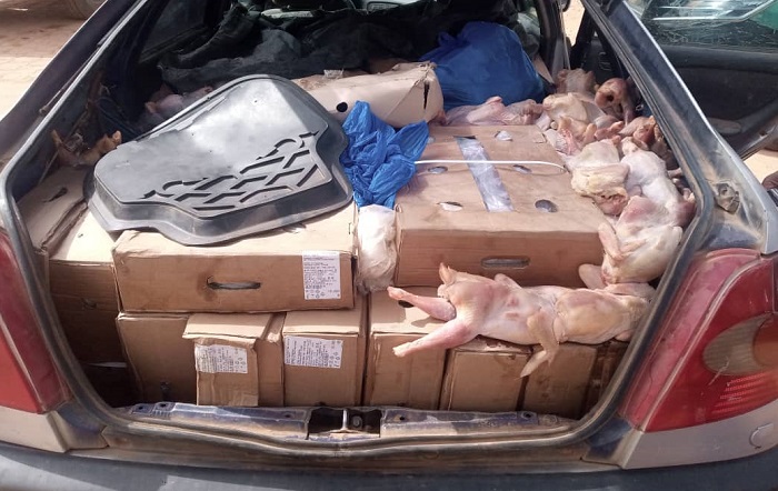 Ouagadougou : Une demi-tonne de poulets de contre bande saisie par la police municipale 
