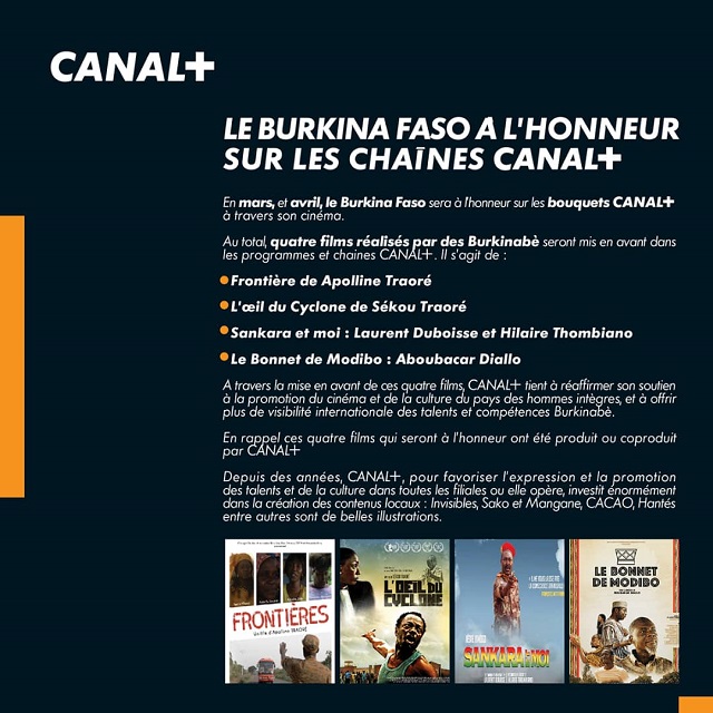 Le Burkina Faso à l’honneur sur les chaines CANAL+