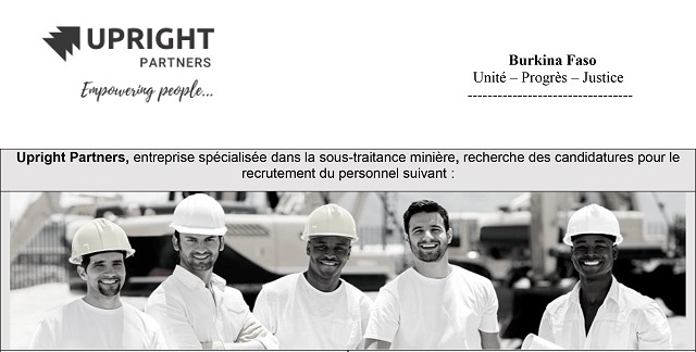 Offre d’emploi : Upright Partners recrute plusieurs profils 