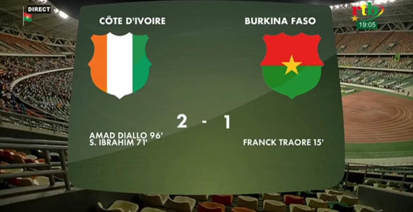 Match amical : La Côte d’Ivoire s’impose face au Burkina Faso (2-1)
