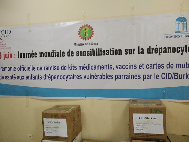 Journée mondiale de lutte contre la drépanocytose : Le CID/Burkina secourt des structures de prise en charge de patients drépanocytaires