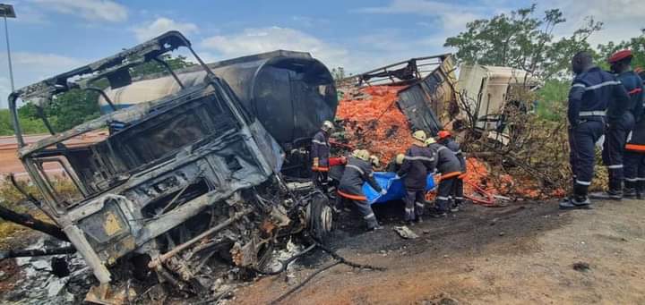 Burkina Faso : Un grave accident de la circulation fait un mort et d’importants dégâts matériels