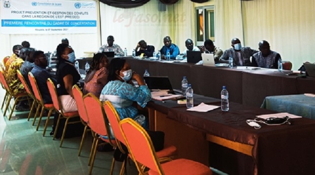 Projet « Prévention et gestion des conflits dans la région de l’Est » : Les acteurs de mise en œuvre se concertent à Koupéla