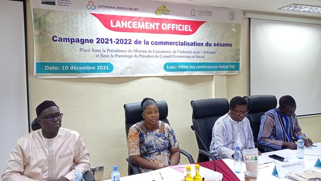 Commercialisation du sésame au Burkina Faso : La campagne 2021-2022 officiellement lancée