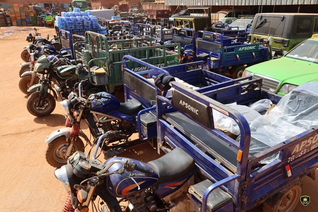 Ouagadougou : La police municipale expédie près de 200 tricycles en fourrière