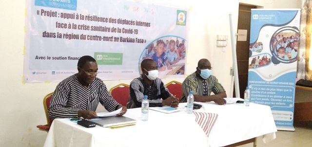 Lutte contre le covid-19 dans la région du Centre-nord du Burkina : Un nouveau projet pour la résilience des enfants et jeunes déplacés internes