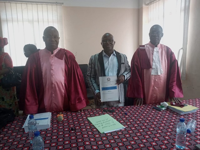 Université Joseph Ki-Zerbo : Boukari Ouédraogo élevé au grade de docteur en philosophie