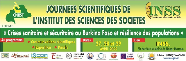 Chronogramme des journées scientifiques de l’INSS : 27, 28 et 29 avril 2022