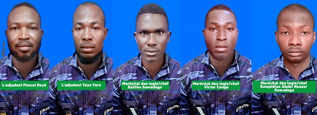Lutte contre le terrorisme au Burkina : Des Burkinabè saluent l’héroïsme de cinq gendarmes tombés à Ouanobé