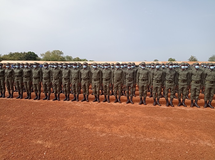 Gendarmerie nationale du Burkina : 1250 élèves sous-officiers présentés au drapeau