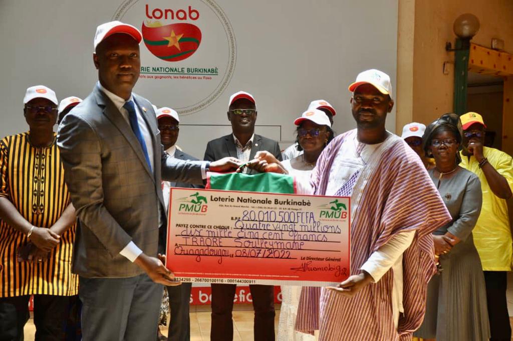 Burkina Faso : Souleymane Traoré remporte le gros lot de plus de 80 millions de francs CFA de la LONAB