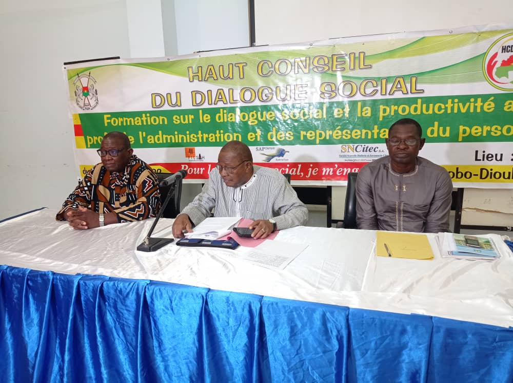 Bobo-Dioulasso : Le Haut conseil du dialogue social prône le dialogue social au sein des entreprises pour une meilleure productivité