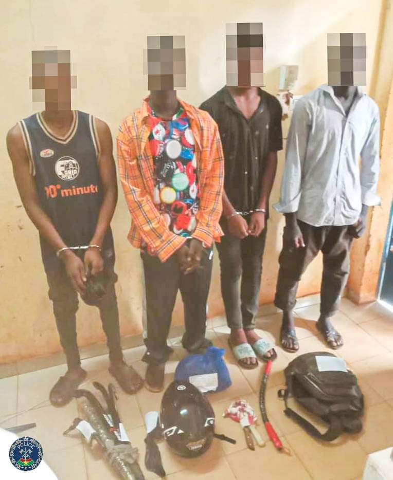 Banditisme en milieu urbain : Trois malfrats dans les mailles de la police nationale de Ouahigouya
