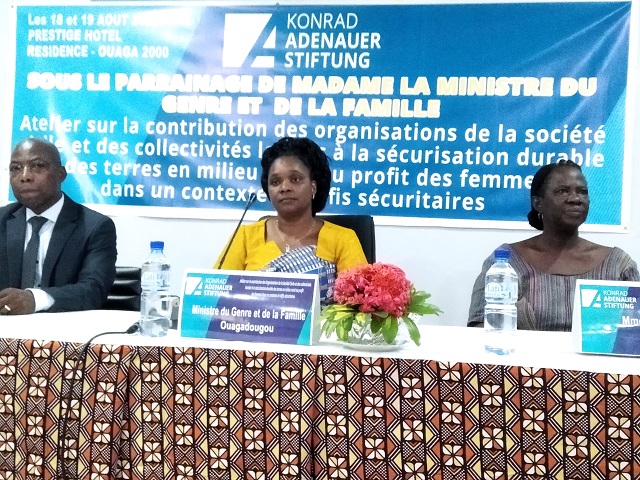Droits fonciers au Burkina : Des acteurs réfléchissent à la sécurisation durable des terres au profit des femmes  