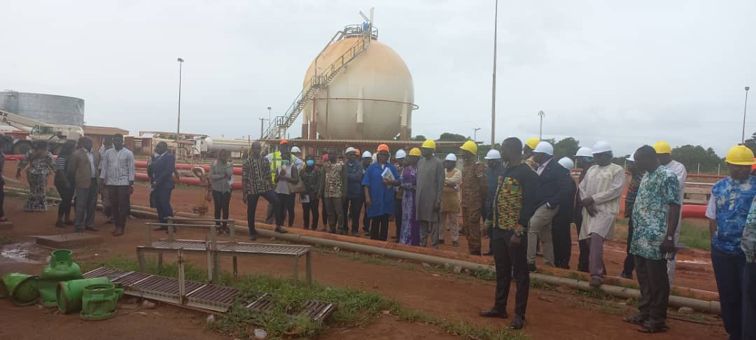 Société nationale burkinabè d’hydrocarbures (SONABHY) : Les chantiers du dépôt de Bingo visités par les autorités