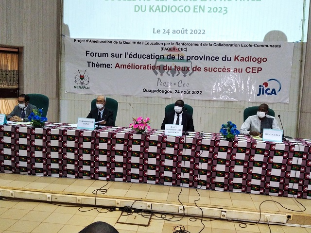 Burkina /Éducation dans le Kadiogo : Un forum pour améliorer le taux de succès au CEP, édition 2023