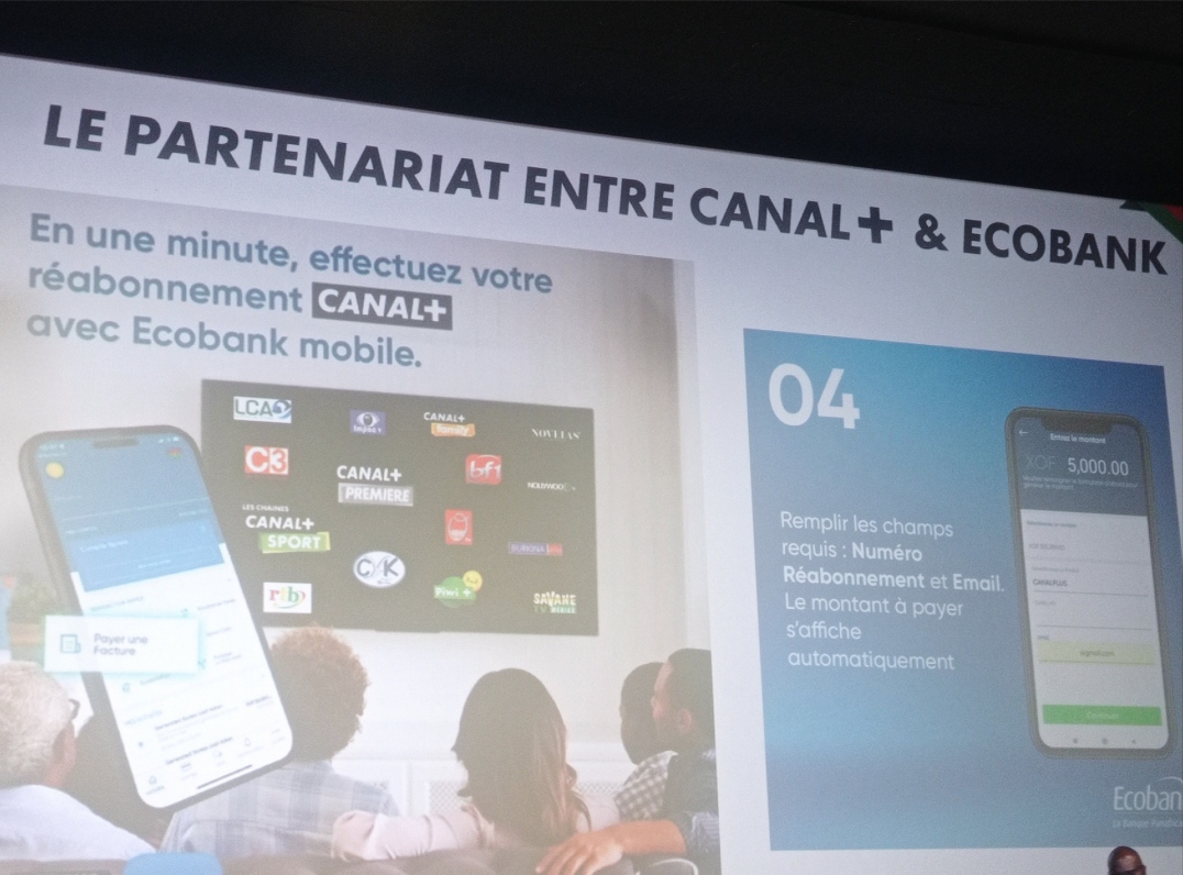 Burkina Faso : Le réabonnement aux services de Canal+ désormais possible via l’application Ecobank mobile