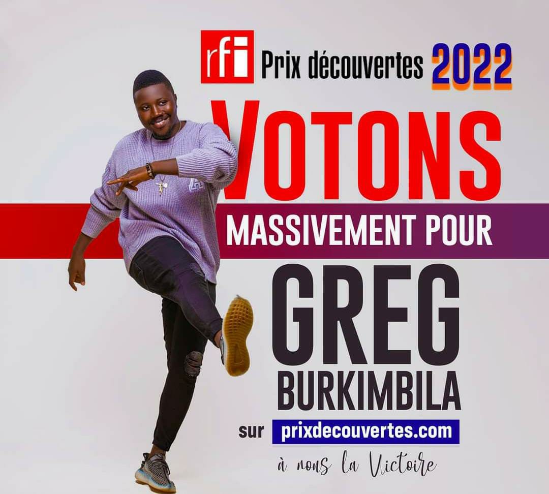 Prix Découvertes RFI 2022 : Greg burkimbila lance un appel massif aux votes 