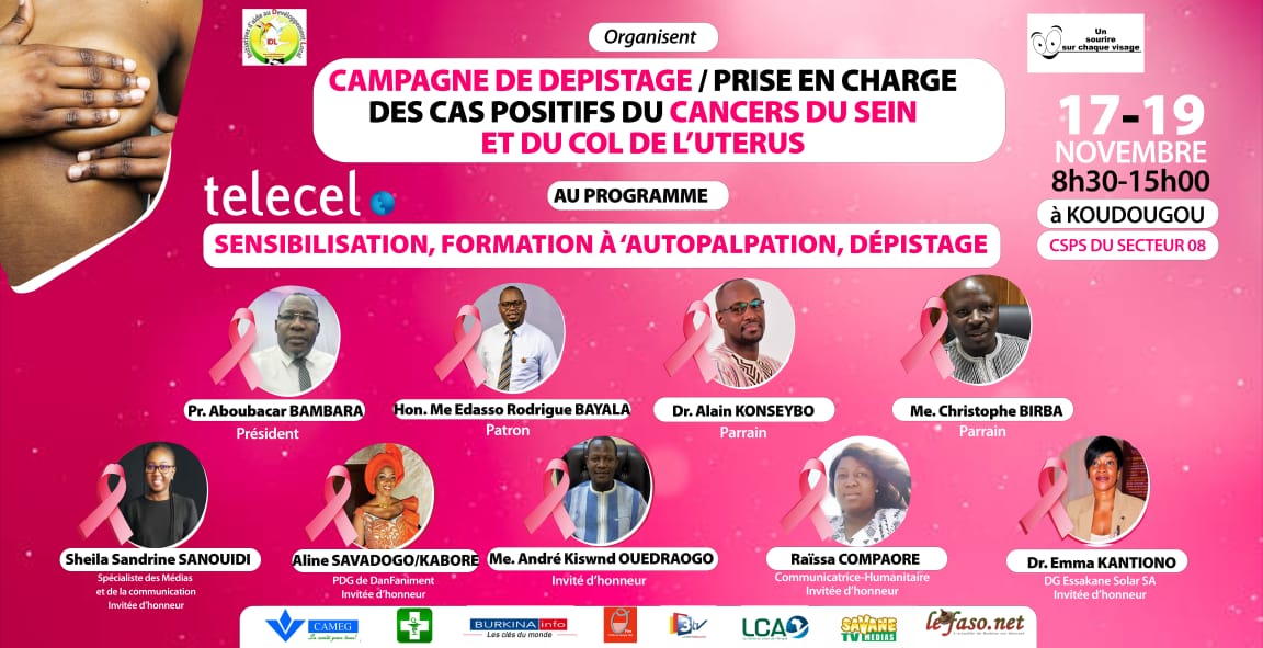 Campagne de dépistage/Prise en charge des cas positifs du cancers du sein et du col de l’utérus 
