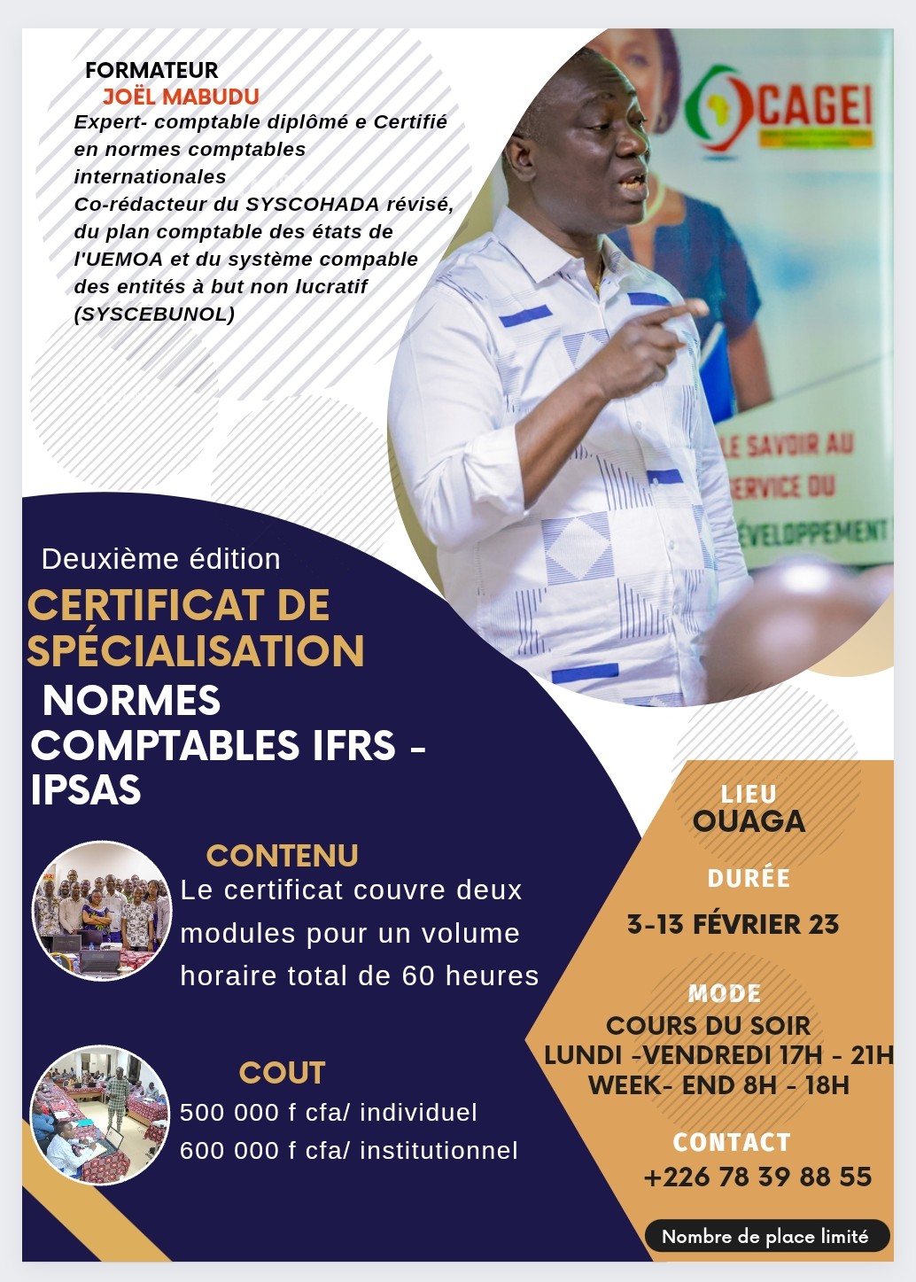 Appel a candidature : Deuxième promotion du certification aux normes comptables internationales IFRS/IPSAS