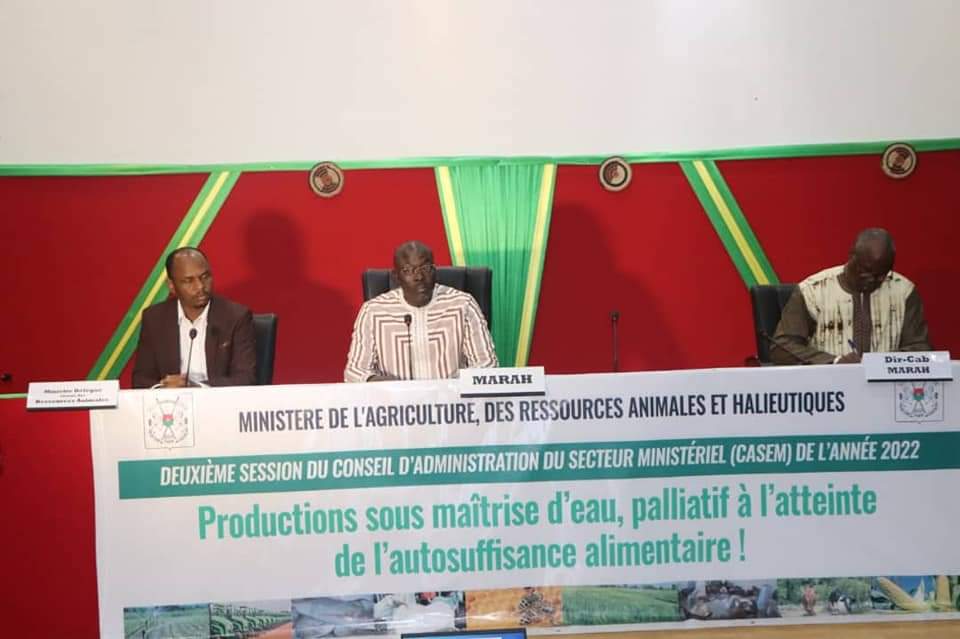 Ministère de l’Agriculture : Le Conseil d’administration du secteur ministériel valide la programmation des activités 2023