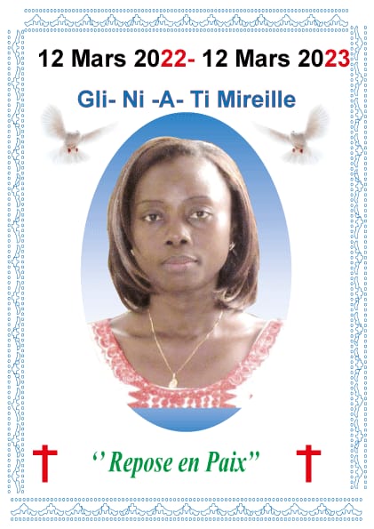 In memoria : DABIRE Gbli-Ni-A-Ti Mireille