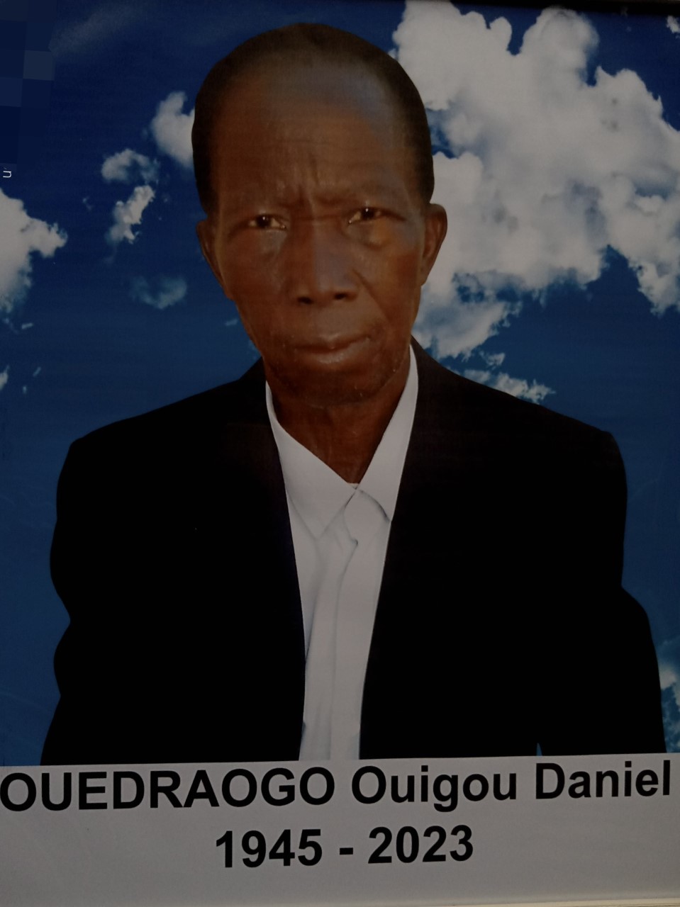 Décès de OUEDRAOGO OUIGOU DANIEL : Remerciements