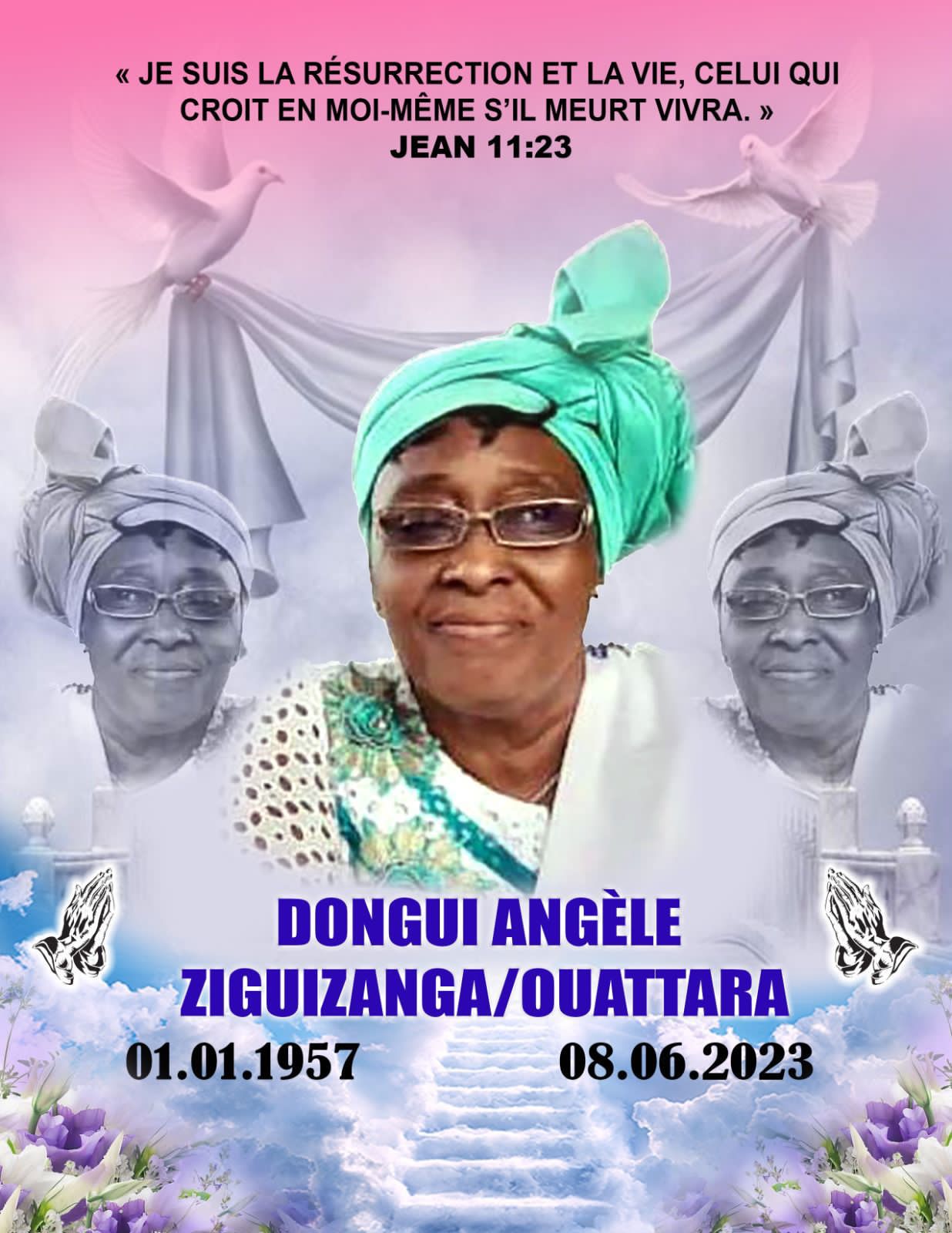 Décès de Ziguizanga/Ouattara Dongui Angèle : Remerciements