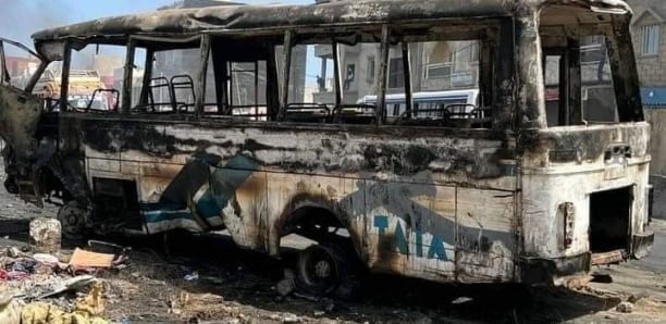 Dakar : Un cocktail molotov lancé dans un bus fait des morts  