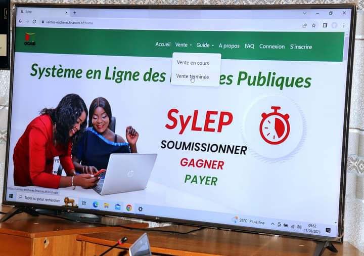 Burkina/E-Enchère : La plateforme facilitant l’accès des usagers du service public aux prestations offertes par les administrations