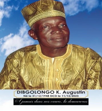 Décès de DIBGOLONGO Kouma AUGUSTIN : Remerciements et programme de messes