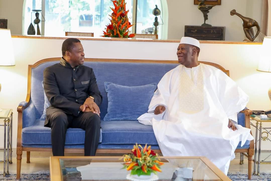 Afrique de l’Ouest :  Alassane Ouattara s’entretient avec son homologue du Togo Faure Gnassingbé