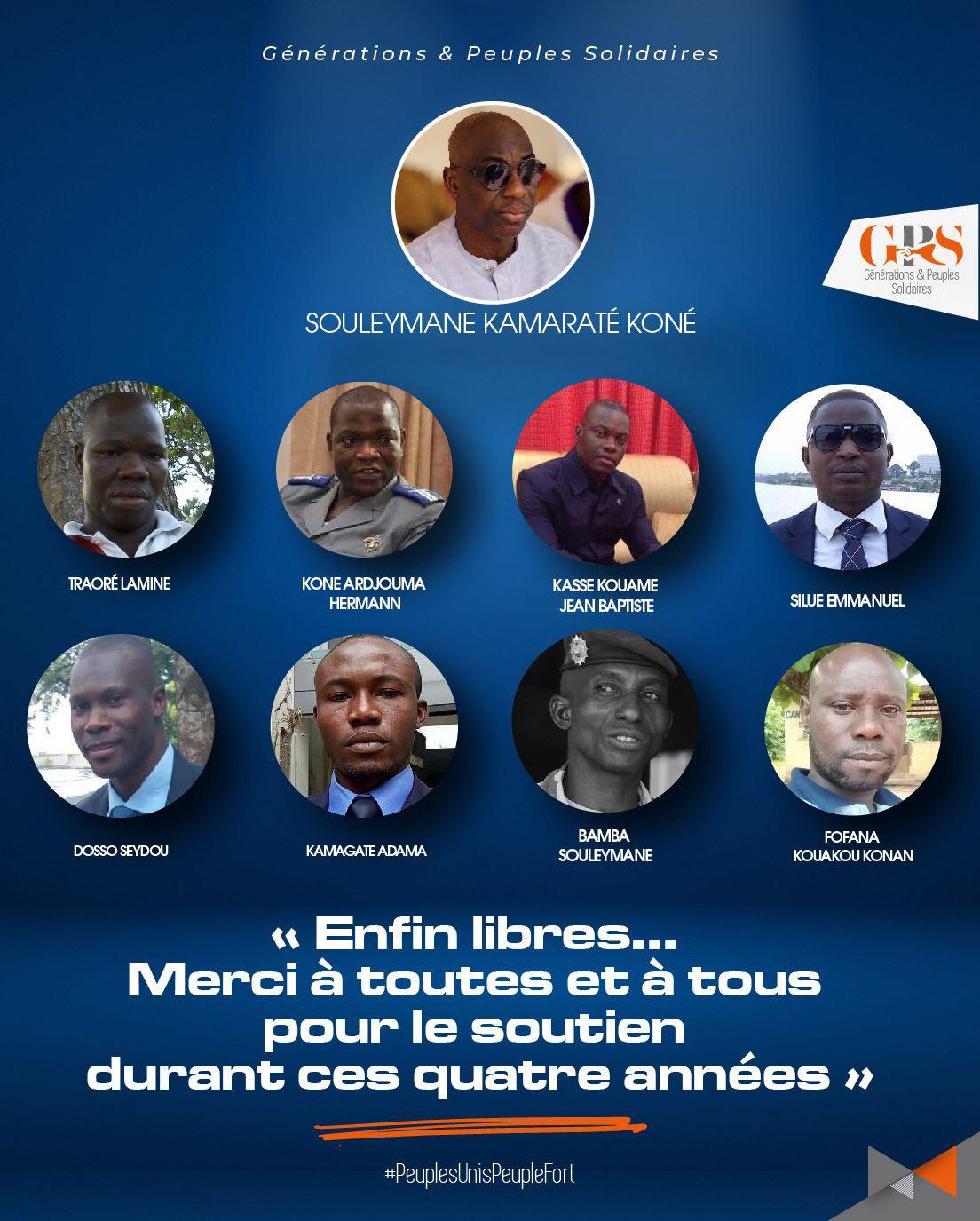 Côte d’Ivoire : GPS de Guillaume Soro « prend acte » de la grâce présidentielle accordée à certains de ses cadres et proches 
