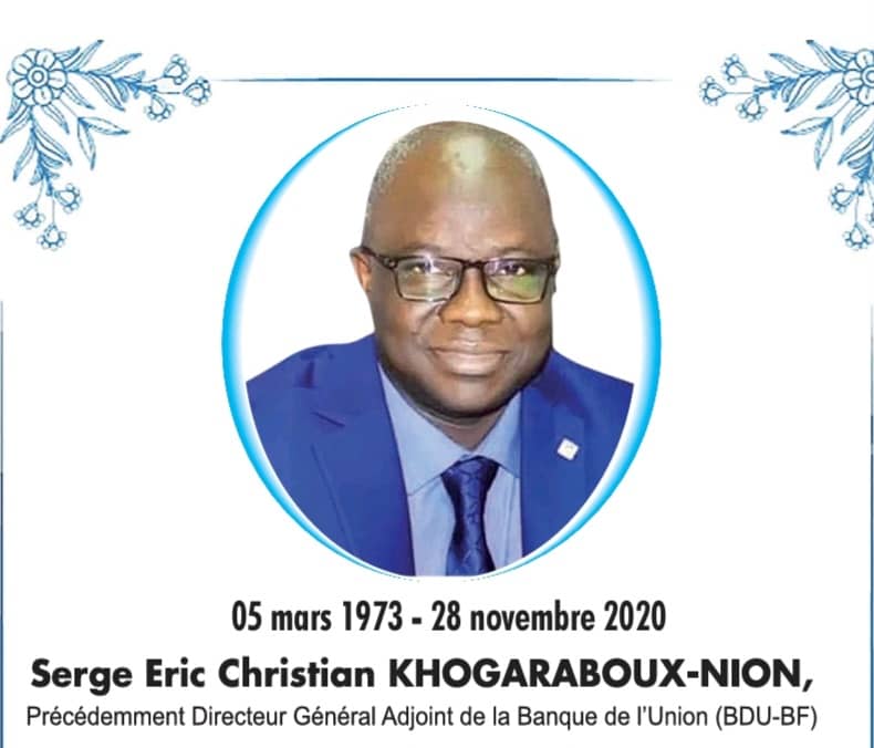 Funérailles chrétiennes de Serge Eric Christian KHOGARABOUX-NION