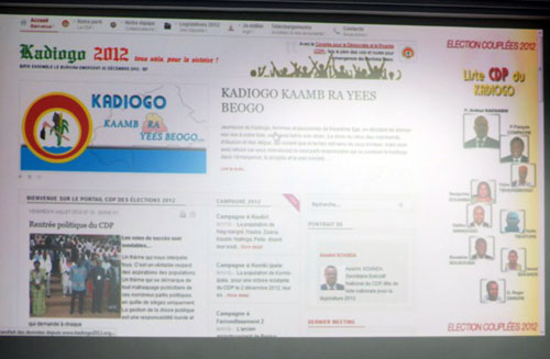 www.kadiogo2012.org : Un site web pour rapprocher l’électorat CDP des candidats du Kadiogo