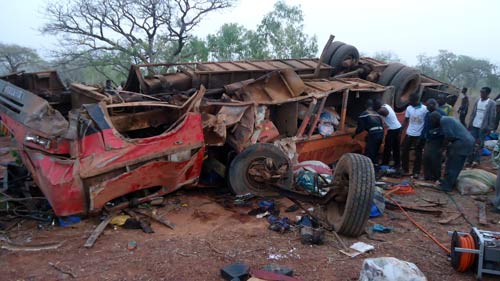 Accident de la circulation : Neuf morts et de nombreux blessés à Darsalami
