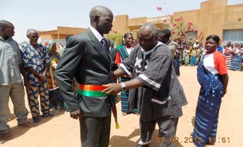 BURKINA-POLITIQUE-MUNICIPALITÉS :  Zangayé Seydou Yaro, installé à la tête de la mairie de Gomboro
