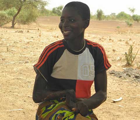 Djénéba Sawadogo, handicapée et  pas moins heureuse
