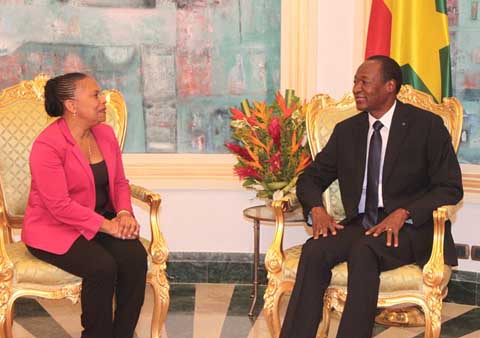 La Garde des Sceaux, Ministre de la Justice de la République française apprécie positivement le dynamisme du Burkina Faso
