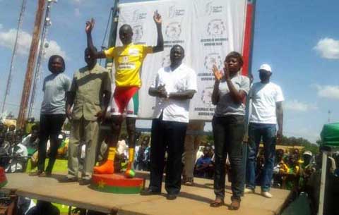Tour du Faso 2013 : Issaka Kabré en jaune 