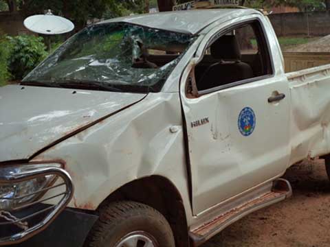 Police de Banfora victime d’accident de la circulation : Des blessés et un véhicule endommagé