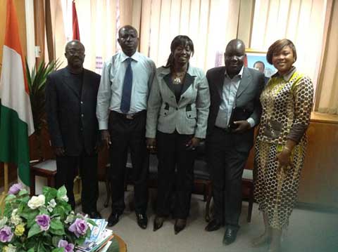 Festivités des 50 ans de la RTI : La délégation de la RTB  à l’Ambassade du Burkina à Abidjan