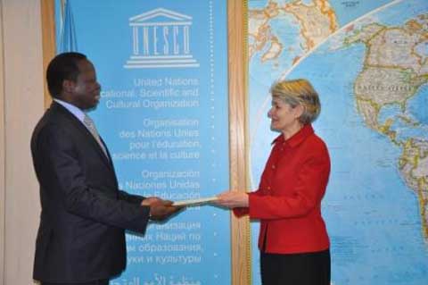 UNESCO : l’ambassadeur Tiaré a présenté ses lettres d’accréditation