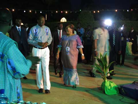  SNC 2014 : Echanges et buffet entre Blaise Compaoré et les  artistes  